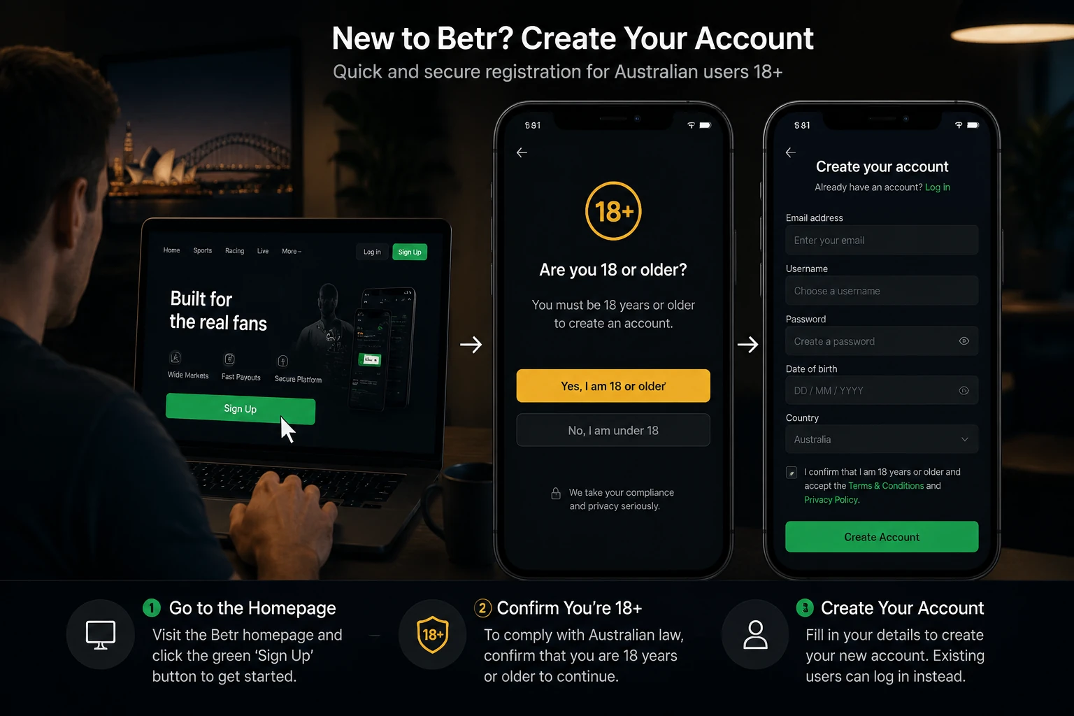 Betr Account Login Australia